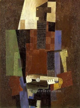  gui - Guitarist 1916 cubism Pablo Picasso